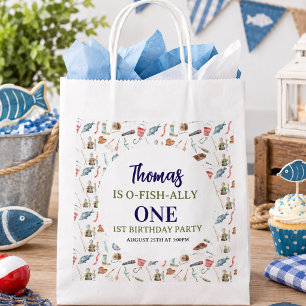 Fishing 1st Birthday   O-Fish-Ally One party Favour Bag