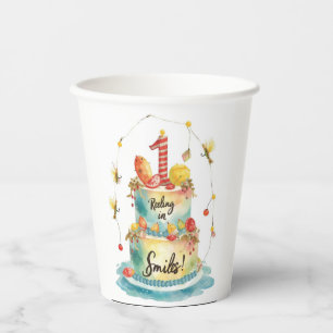 Fishing 1st Birthday Party with Cake decoration  Paper Cups
