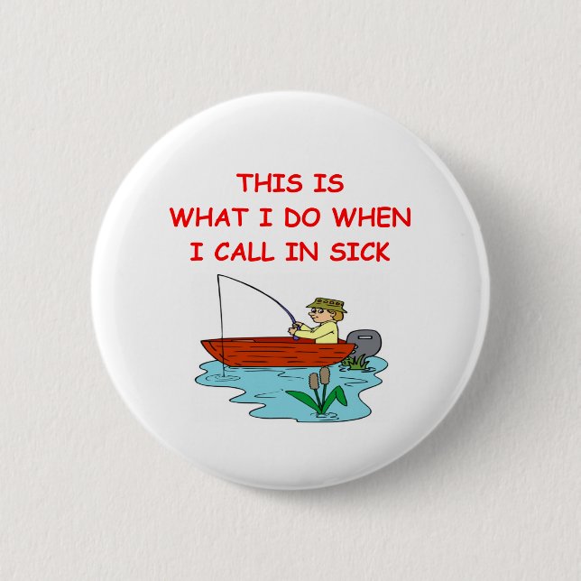 FISHing 2 Inch Round Button (Front)
