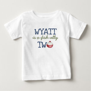 Fishing 2nd Birthday O-Fish-Ally Two Baby T-Shirt