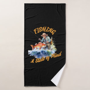 Fishing A State of Mind Bath Towel