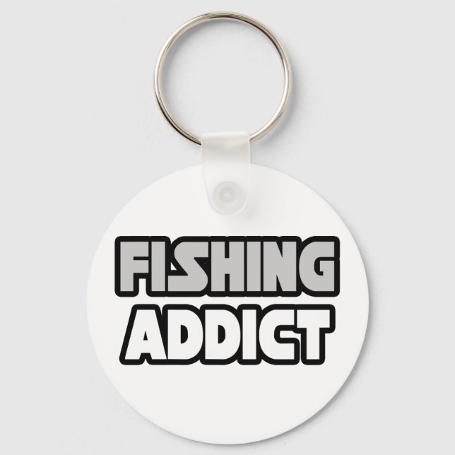 Fishing Addict Keychain (Front)