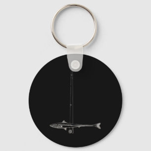 Fishing American Flag B Fish Men Women Fisher Fish Keychain