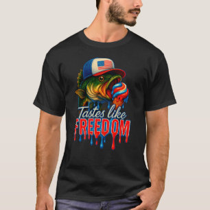 Fishing American Flag Fishing Lazy DIY Halloween C T-Shirt