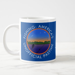 Fishing America's Unofficial Pastime Large Coffee Mug