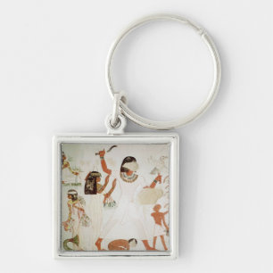 Fishing and fowling in the marshes keychain