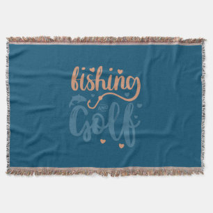 Fishing And Golf Throw Blanket