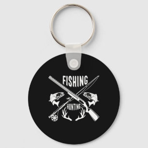 Fishing And Hunting Funny Father's Day Gift  Keychain