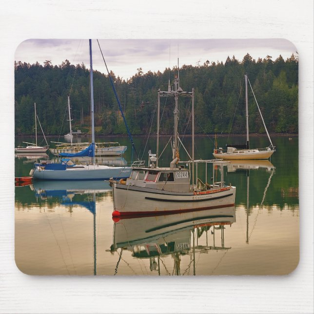 Fishing and Sail Boats - Mousepad (Front)