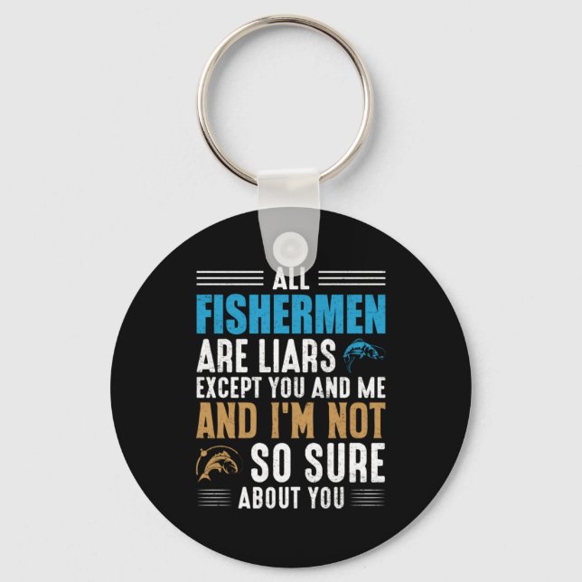Fishing Art All Fisherman Keychain (Front)
