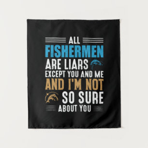 Fishing Art All Fisherman Tapestry