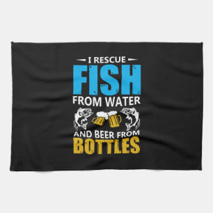 Fishing Art I Rescue Fish From Water Kitchen Towel