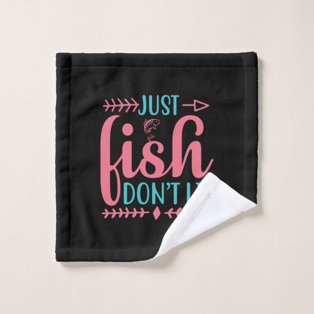 Fishing Art Just Fish Wash Cloth (Wash Cloth)