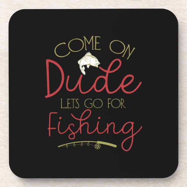 Fishing Art Let Go For Fishing Coaster (Front)