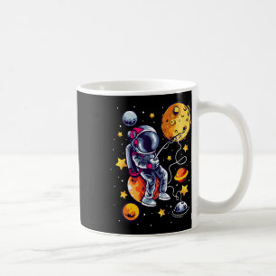 Fishing Astronaut In Space Planets Galaxy Fisherma Coffee Mug