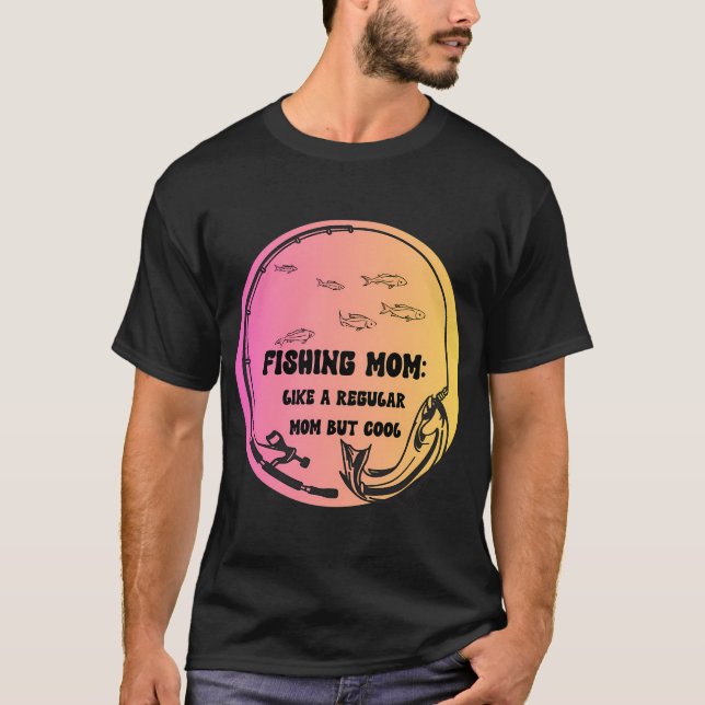 Fishing Astronaut Space Explorer T-Shirt (Front)