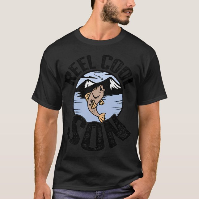 Fishing Astronaut Space Explorer T-Shirt (Front)