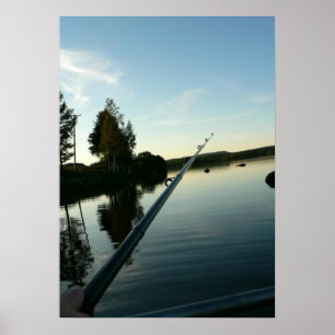 Fishing at Dusk Print