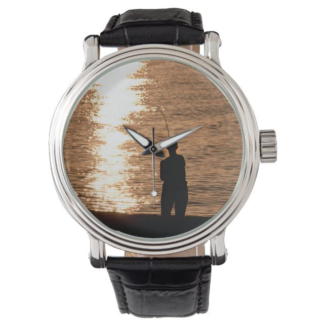Fishing at sunset watch (Front)