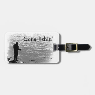Fishing at the Lake Luggage Tag