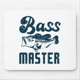 Fishing B Master Funny Largemouth Angler Men Women Mouse Pad
