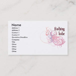 Fishing Babe Business Card