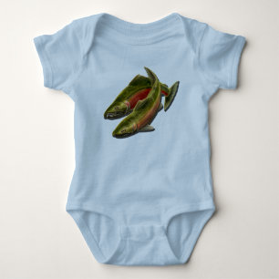 Fishing Baby Shirts Salmon Fish One-piece