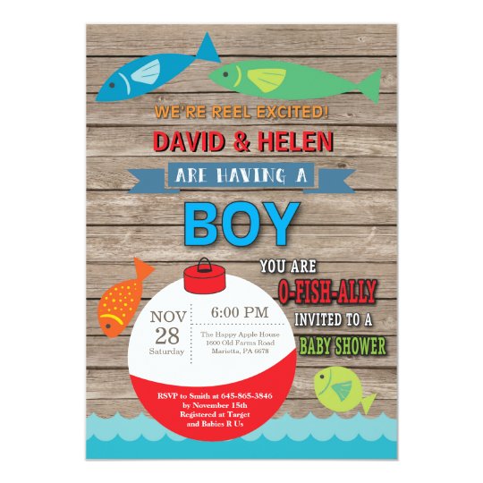 fishing baby shower invitations