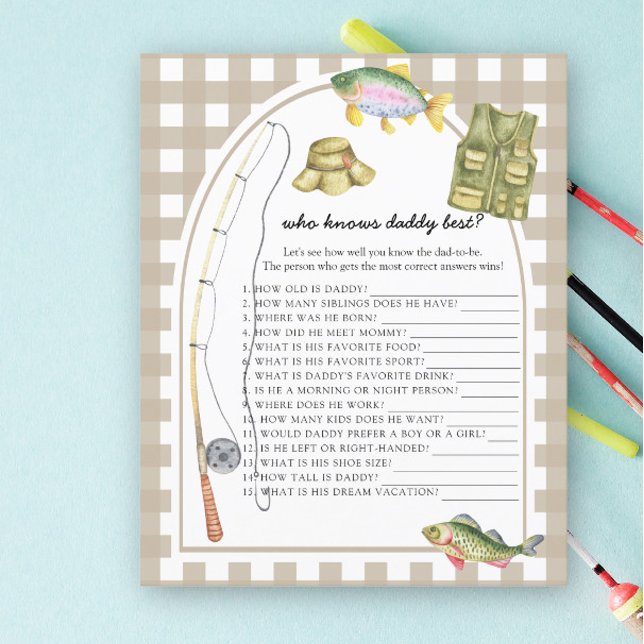 Fishing baby shower - Who knows daddy best game (Creator Uploaded)