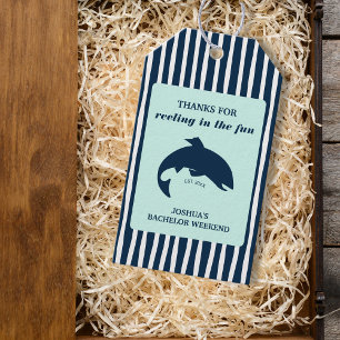 Fishing Bachelor Party Nautical Thank You Gift Tags