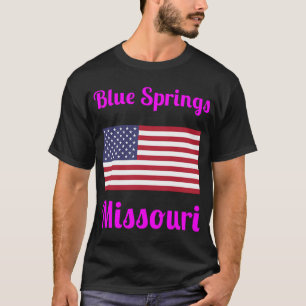 Fishing Bass Fish US American Flag Patriotic Fishi T-Shirt
