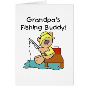 Fishing-Bear Grandpa's Fishing Buddy Tshirts