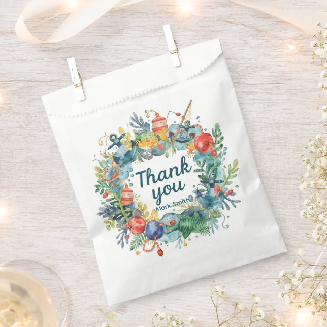Fishing Birthday  Favour Bag (Clipped)