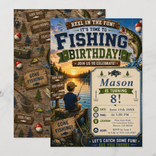 Fishing Birthday Invitation