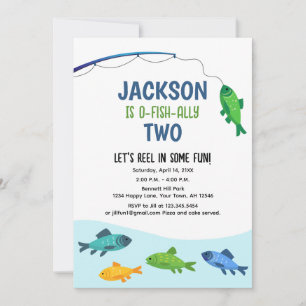 Fishing Birthday Invitation Fishing party