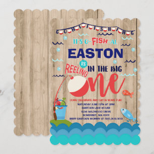 Fishing Birthday Invitation O-Fish-Ally One Party