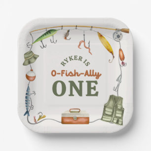 Fishing Birthday Paper Plate