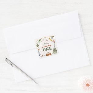 Fishing Birthday Party Sticker