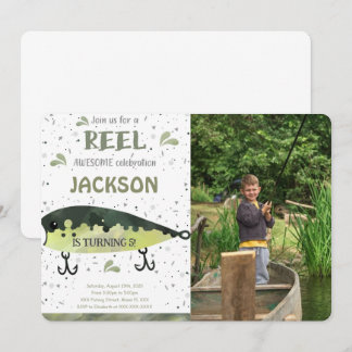 Fishing Birthday Photo Invitation