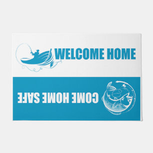 Fishing Blue Doormat, Best Fisherman Presents Doormat