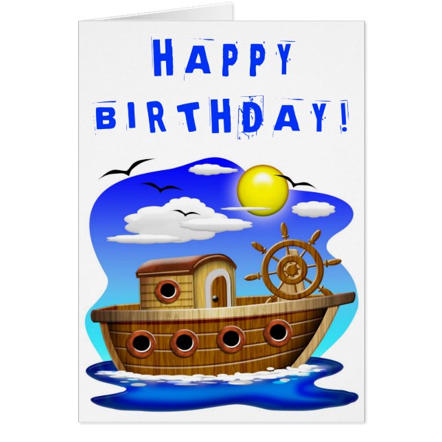 Fishing Boat Cartoon (Front)