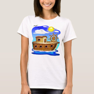 Fishing Boat Cartoon  T-Shirt
