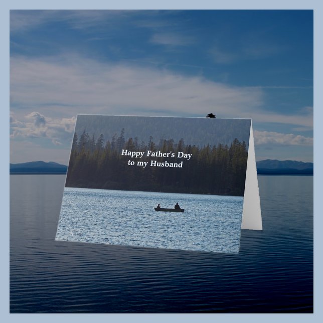 Fishing Boat Father's Day for Husband Card (Creator Uploaded)