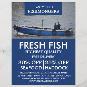Fishing Boat, Fishmonger/Wife, Fish Market Flyer