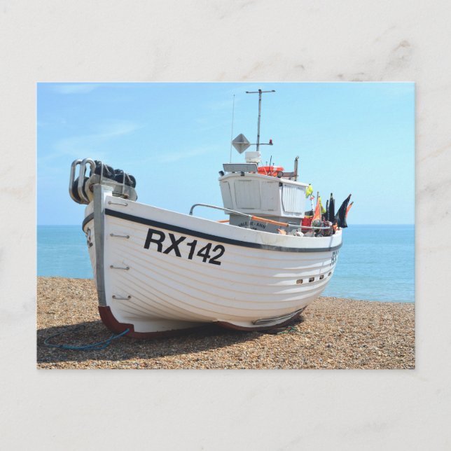Fishing Boat Hastings Postcard (Front)