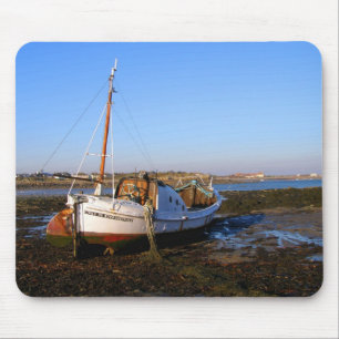 Fishing boat in Guernsey Mouse Pad