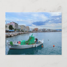 Fishing Boat In Harbour Corinth Greece