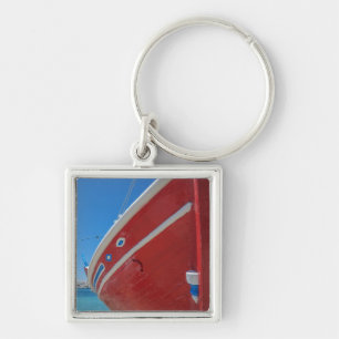 Fishing Boat In The Port Of Mykonos In Cyclades Keychain