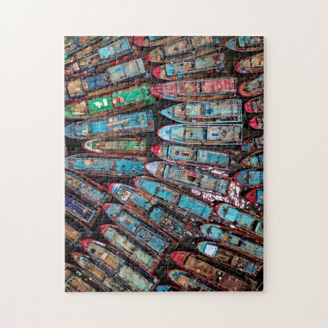 Fishing Boat Jigsaw Complex Jigsaw Puzzle Extreme (Vertical)