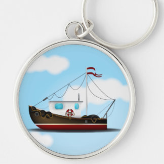 Fishing Boat Keychain